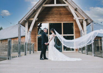 mill barns wedding photo